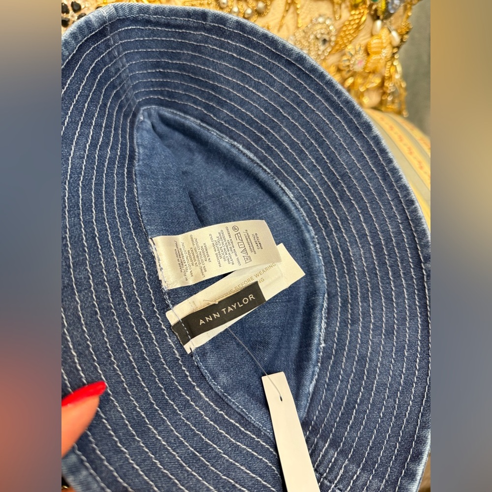 Denim Dress with Matching Hat and necklace - Picture 7 of 7